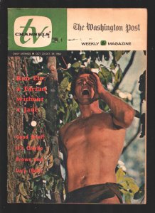 MAG: Washington Post Weekly TV Magazine 10/23/1966-Ron Ely Tarzan photo cover...