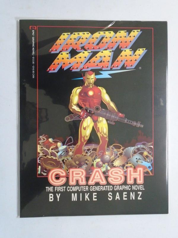 Iron Man Crash GN #1, NM (1988) The First Computer Generated Graphic Novel!