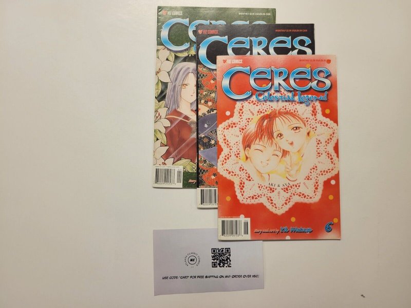 3 Ceres Celestial Legend Viz Comic Books #1 4 6 56 TJ8