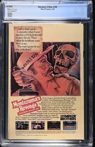 Uncanny  X-Men #189 1985 Marvel Comics CGC 9.8 White Pages 016