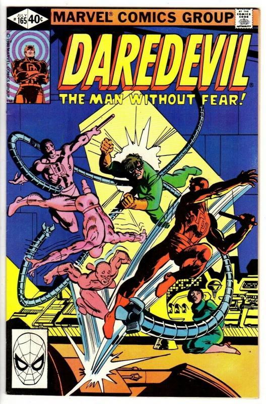 DAREDEVIL  165 VERY FINE MINUS  Frank Miller  July 1980