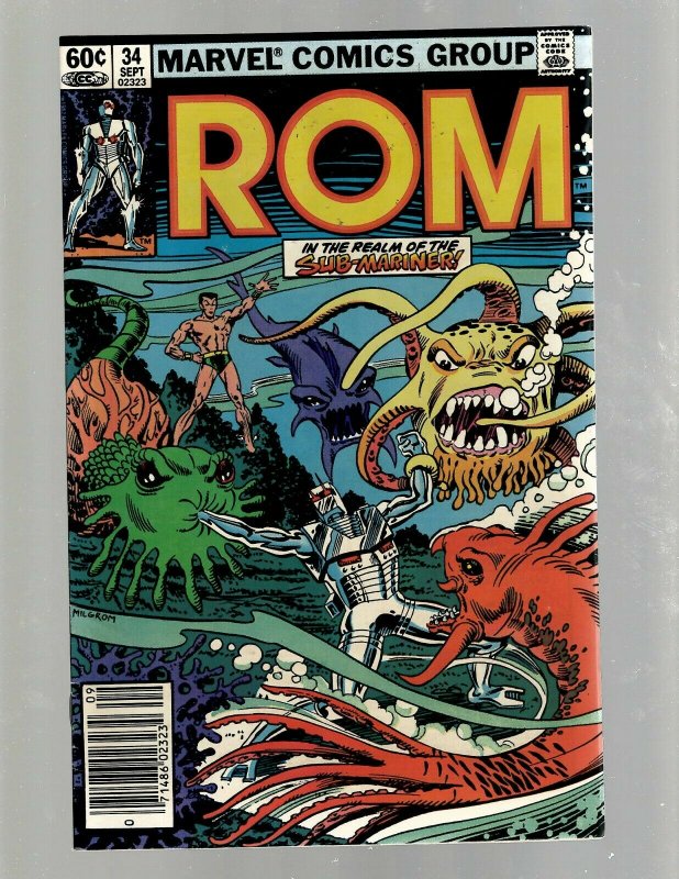 Lot of 14 ROM Marvel Comic Books #24 26 28 31 34 35 36 37 38 39 42 43 44 45 SB4