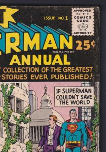 80 page Giant #1 Superman Annual VG- 3.5 DC Comic 1964