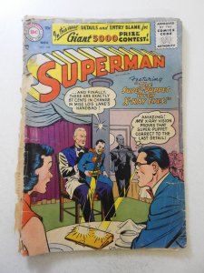 Superman #109 (1956) PR Condition see desc