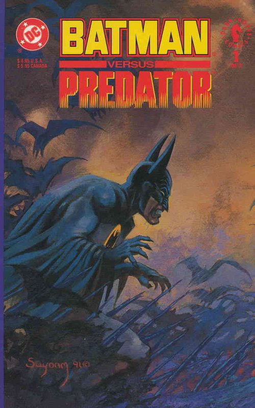 Batman Versus Predator #1A VF ; DC | Arthur Suydam Variant
