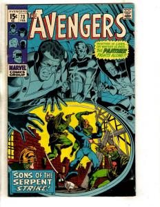 Avengers # 73 FN/VF Marvel Comic Book Silver Age Wasp Hulk Thor Iron Man TW64