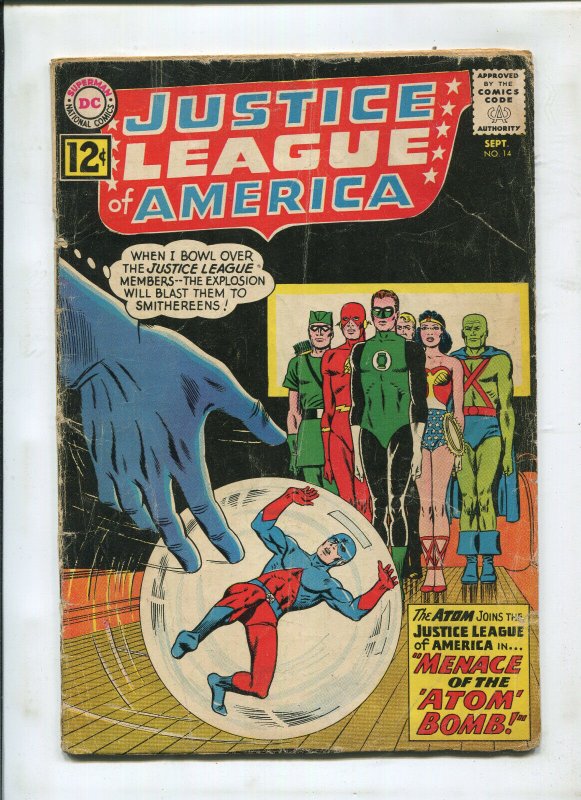 JUSTICE LEAGUE OF AMERICA #14 (3.5) THE MEANACE OF THE ATOM BOMB