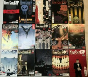 PUNISHER#1-9, 11-14, 16-17  VF/NM LOT 2016 (15 BOOKS) MARVEL COMICS