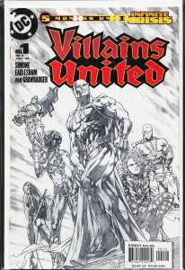 Villains United #1 Second Print Cover (2005) [Key Issue]