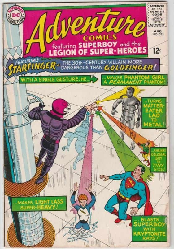 Adventure Comics #335 Superboy strict FN/VF+ 7.5 High-Grade  Starfinger   Boca