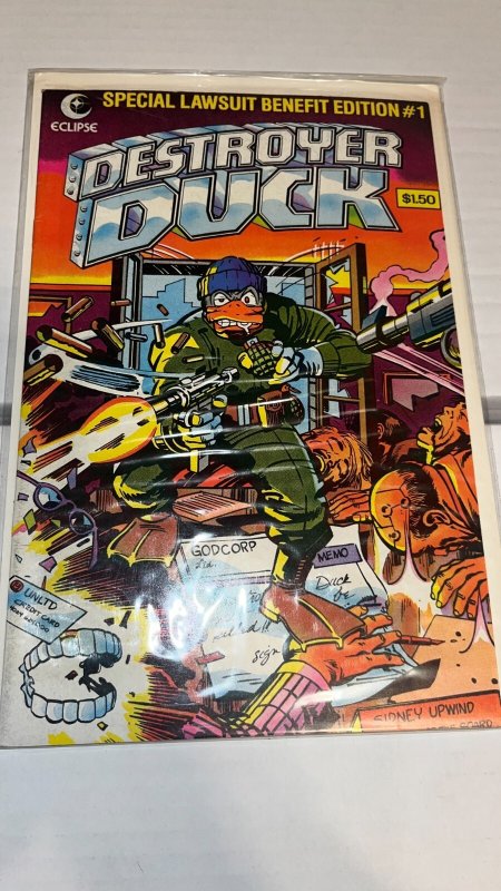 Destroyer Duck 1, 1st Appearance of Groo, VF Condition 1982 Eclipse