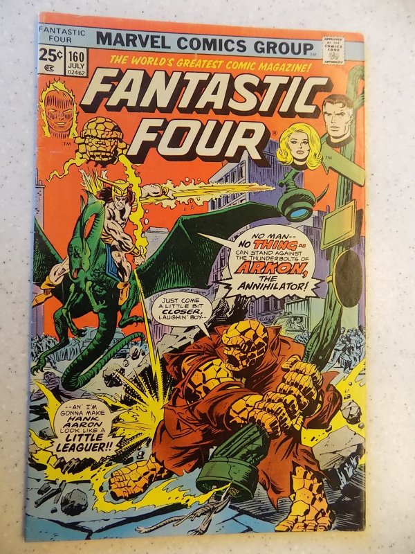 FANTASTIC FOUR # 160 MARVEL BRONZE ACTION THING TORCH VG/FN