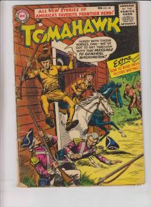 Tomahawk #38 GD/VG february 1956 - silver age dc comics - western frontier hero