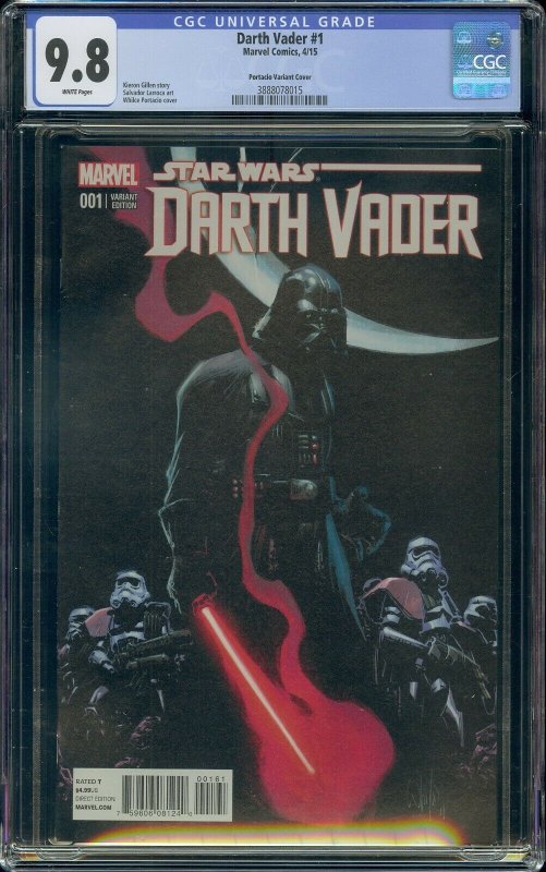 DARTH VADER #1 CGC 9.8 1ST BLACK KRRSANTAN WHILCE PORTACIO VARIANT COVER 8015