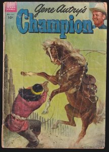 Gene Autry's Champion #16 (1955) Dell Comics Golden-Age Western Poor