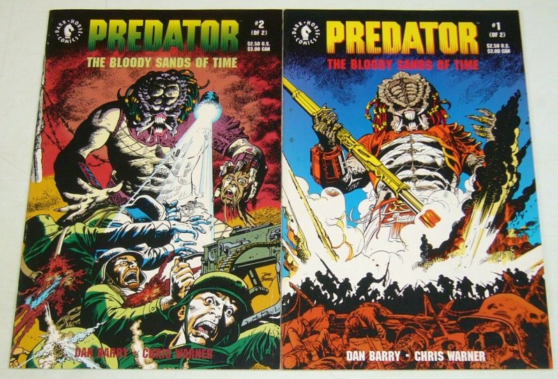 Predator: the Bloody Sands of Time #1-2 VF complete series dark horse 1992