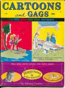 Cartoons and Gags 4/1968-Marvel-jokes-Dare-Bob Tupper-Monster Laughs-VG