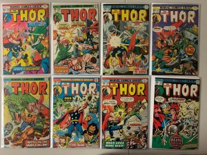 Mighty Thor bronze-age comics lot #208-270 newsstand 44 diff avg 5.0 (1973-78)