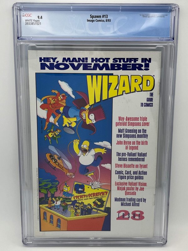 Spawn (1993) #13 - CGC 9.4 - Youngblood appearance