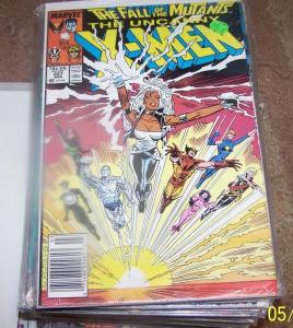 UNCANNY X-MEN #227 fall of the mutants  , MARVEL ROGUE WOLVERINE LONGSHOT