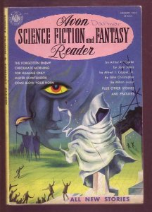 AVON SCIENCE FICTION AND FANTASY READER #1-KINSTLER ART FN