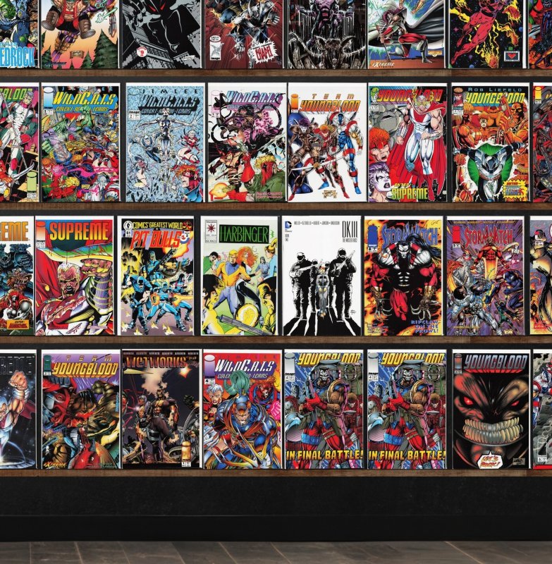 Huge Lot 150+ Comics with Supreme, Savage Dragon, Stormwatch & More!