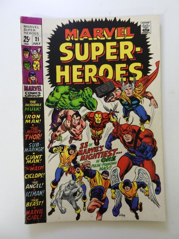 Marvel Super-Heroes #21 (1969) VG/FN condition moisture damage