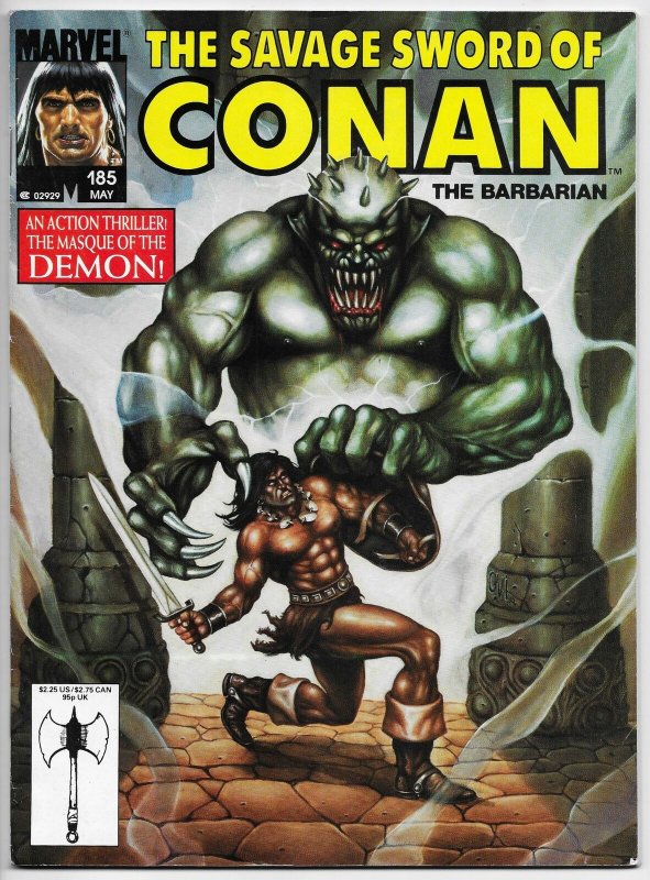 Savage Sword Of Conan Magazine #185 (Marvel, 1991) FN