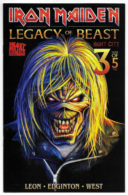 Iron Maiden Legacy Of The Beast Vol 2 Night City #3 Cvr B (2019) VF/NM