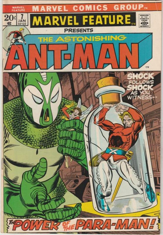 Marvel Feature presents Ant-Man, The Astonishing #7 (1972) VF+ High-Grade An...