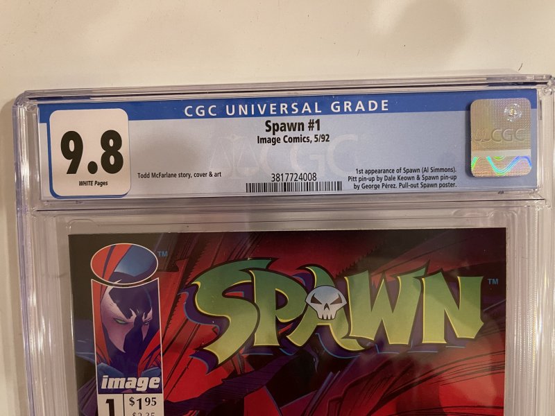 Spawn #1 (1992) CGC 9.8 WP Classic McFarlane 1st app Spawn