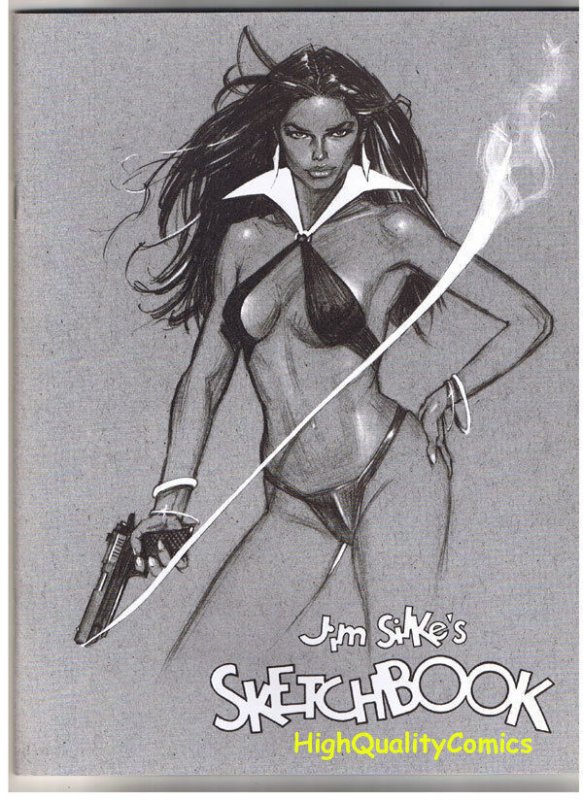 JIM SILKE Sketchbook, TPB, GN, NM, Bettie / Betty Page, 1st, 2003, Signed by Jim