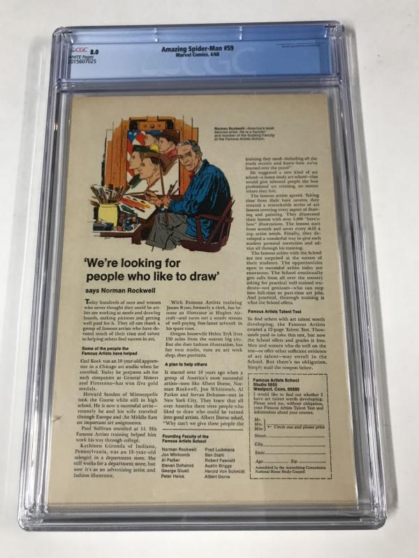 Amazing Spider-Man #59 CGC 8.0