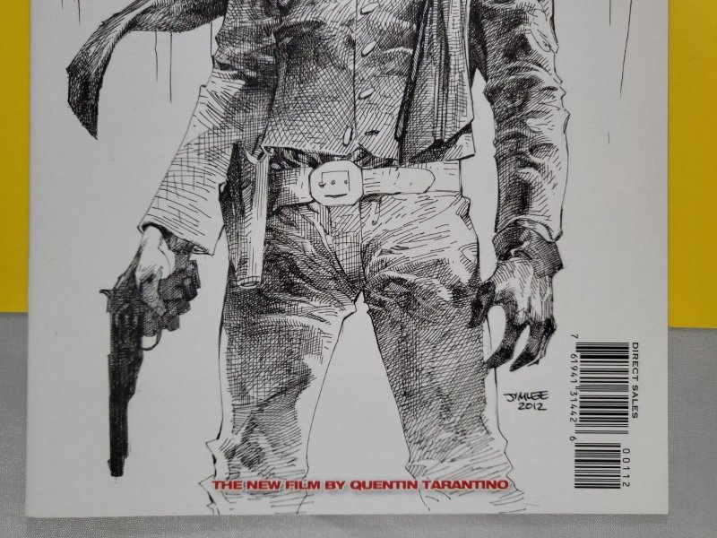 Django Unchained #1 2nd Print Jim Lee Sketch Variant 2013 Vertigo