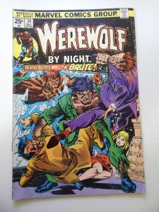 Werewolf by Night #24 (1974) VG Condition moisture stains bc MVS Intact