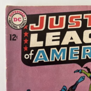 JUSTICE LEAGUE OF AMERICA #27 DC SILVER AGE 1ST APPEARANCE AMAZO Mid GRADE