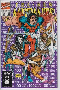 NEW MUTANTS #100 (Apr 1991) VFNM 9.0, white!