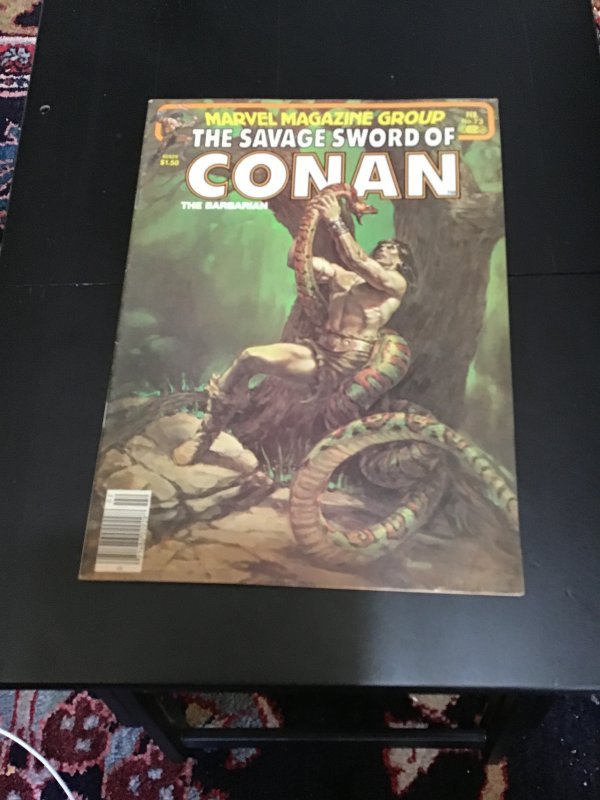 The Savage Sword of Conan #73 (1982) High grade! Island of Pirates Doom VF+ Wow!