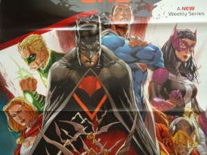 EARTH 2 WORLD'S END Promo Poster, 23 x 34, 2014, Batman, DC,  Unused 336