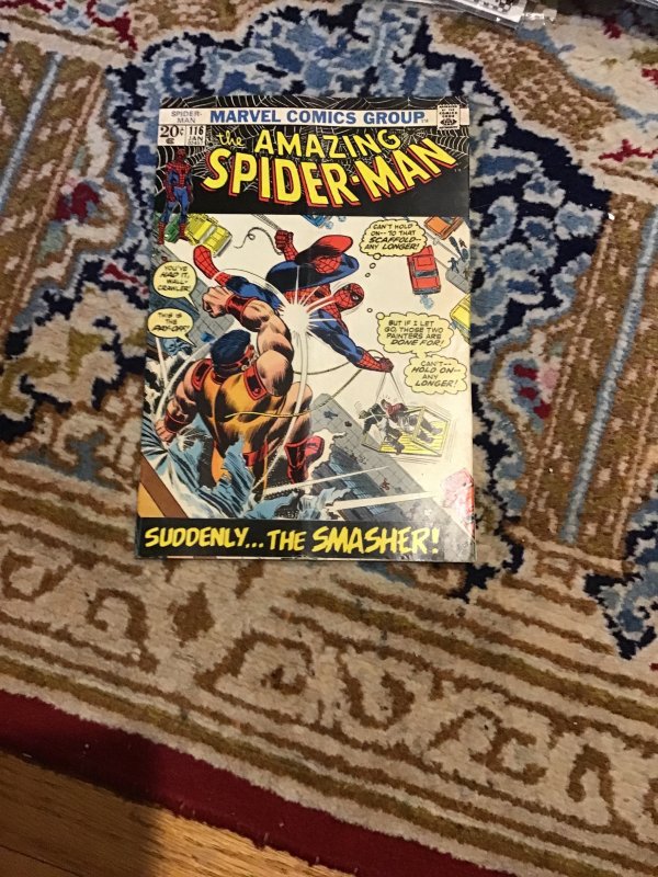 The Amazing Spider-Man #116 (1973) 1st Smasher! Mid-Grade FN wow!