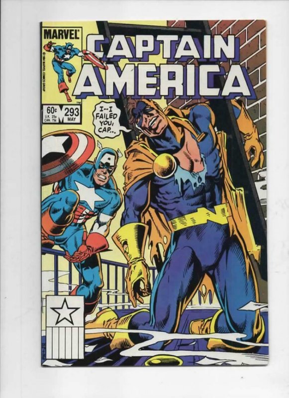 CAPTAIN AMERICA #293, VF+, Nomad Zemo 1968 1984, more CA in store