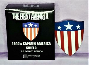 Loot Crate Exclusive 1940's CAPTAIN AMERICA SHIELD 1:6 Scaled Replica (EFX)!