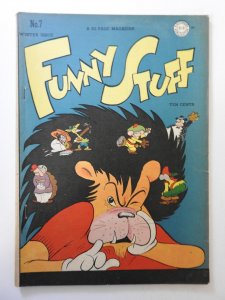 Funny Stuff #7 (1945) VG Condition! Centerfold detached bottom staple