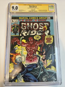 Ghost Rider (1973) # 2 (CGC 9.0 SS) Signed Sketch (Hellstorm) Roy Thomas | UK