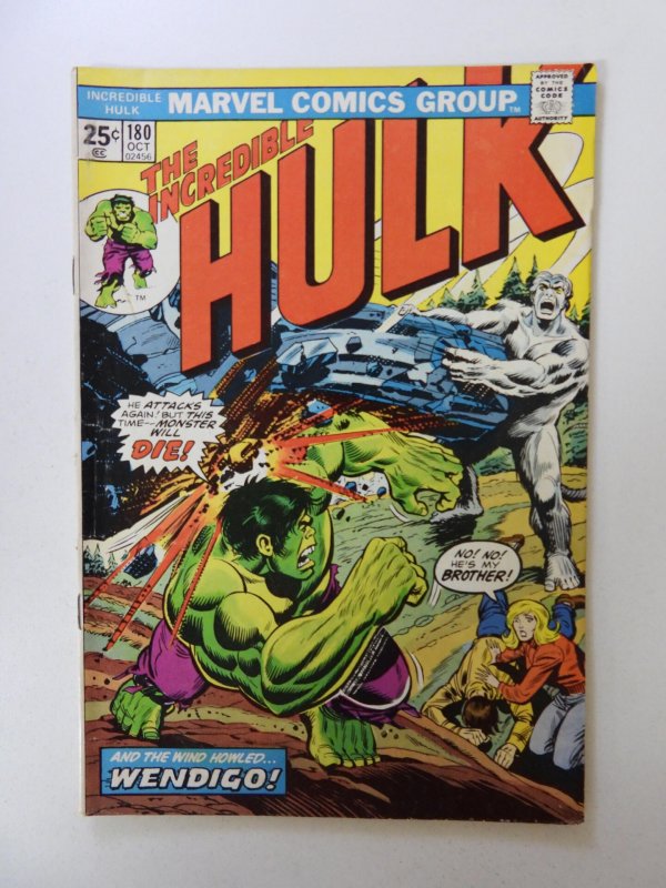 The Incredible Hulk #180 1st cameo appearance of Wolverine VG+ condition