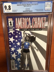 America Chavez: Made In The USA (2021) #1 (CGC 9.8 WP)Second Printing Census 11!