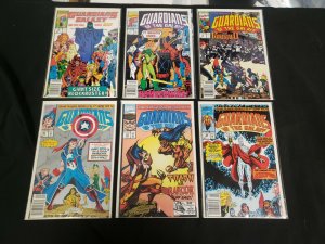 GUARDIANS OF THE GALAXY 6PC (VF) NEWSSTAND, THE COMING OF THE KEEPER! 1991-92