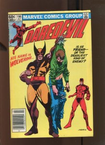 DAREDEVIL #196 - Newsstand - 1st team-up with Wolverine (8.0 OB) 1983