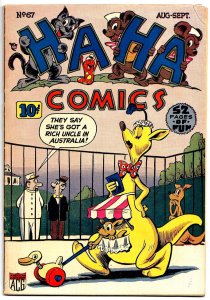 HA HA COMICS #67 (Aug1949) 7.0 FN/VF  Dan Gordon! Jack Bradbury! Hultgren! Wick!