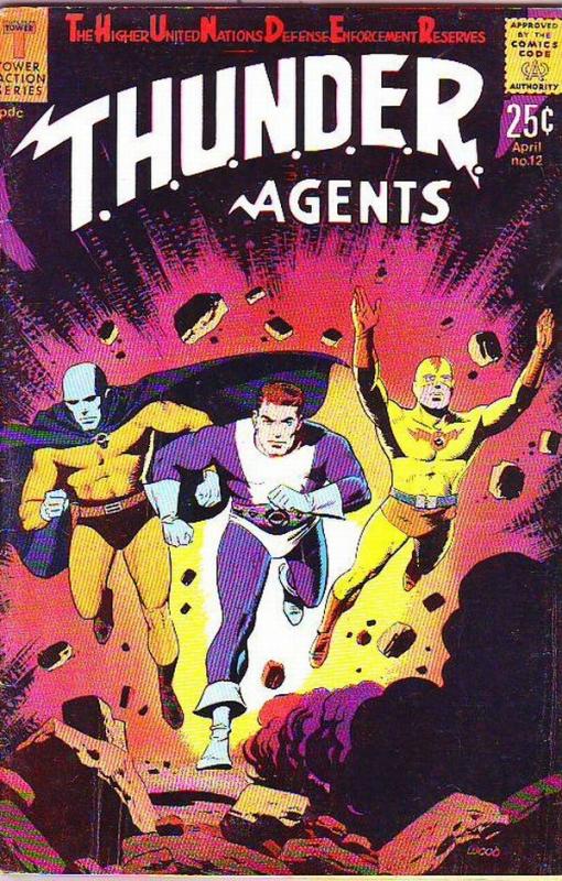 T.H.U.N.D.E.R. Agents #12 (Jun-67) FN Mid-Grade Dynamo, No-Man, Lightning, Raven